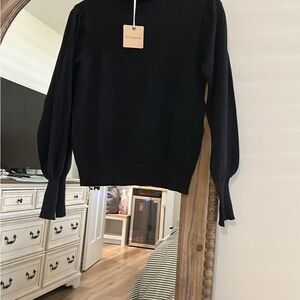 Blu Pepper Elegant Black Sweater